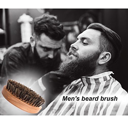 BFWood Cepillo Para Barba Cerdas de Jabalí y Peine a Juego