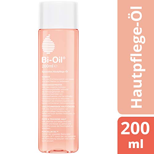 Bi-Oil - Aceite de cuidado de la piel para cicatrices y estrías en piel seca y en tonos irregulares, 200 ml