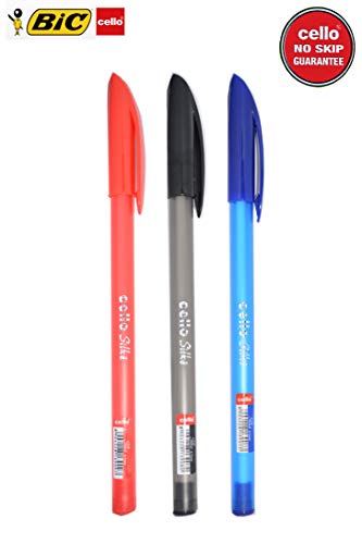 Bic Cello Slike - Bolígrafo de punta media (20 unidades), color negro Pack de 20