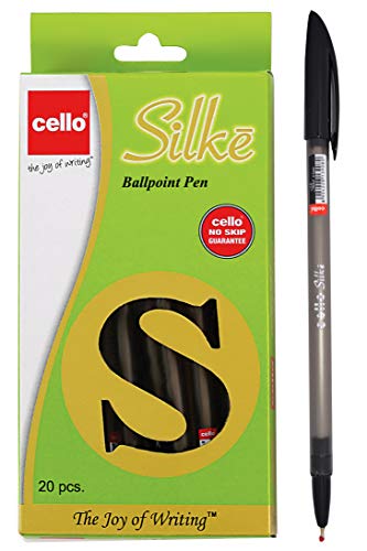 Bic Cello Slike - Bolígrafo de punta media (20 unidades), color negro Pack de 20