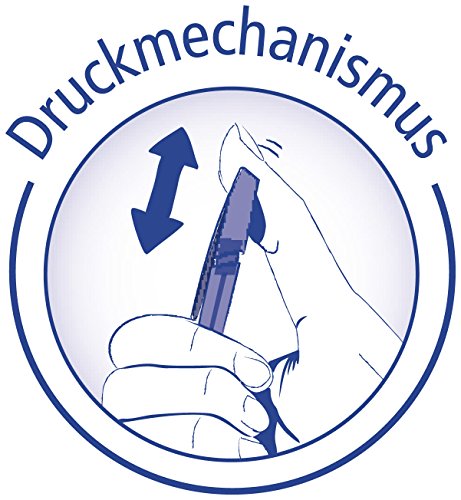 BIC Cristal Clic bolígrafos Retráctiles punta media (1,0 mm) - Azul, Caja de 20 unidades