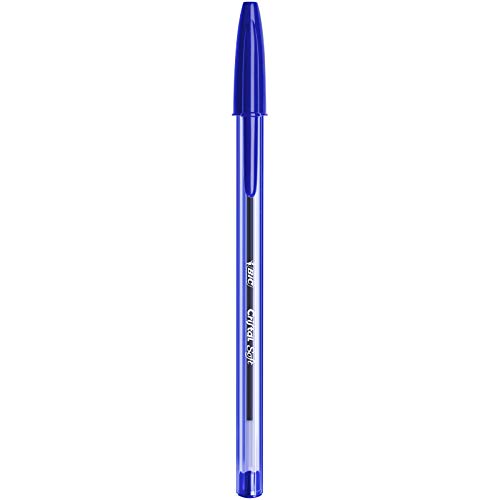 BIC Cristal Soft bolígrafos punta media (1,2 mm) - Azul, Blíster de 10 unidades