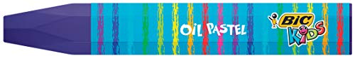 BIC Kids Oil Pastels Ceras Blandas - colores Surtidos, Blíster de 24 unidades