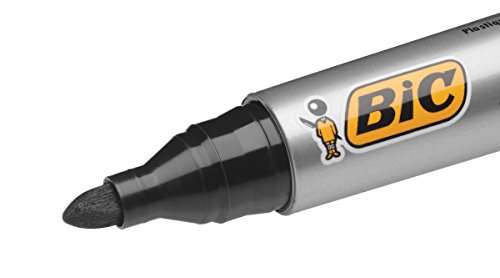 BIC Marking 2000 ECOlutions marcadores permanentes punta media - Negro, Caja de 12 unidades