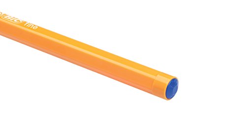 BIC Orange Original Fine bolígrafos punta fina (0,8 mm) - Azul, Caja de 20 unidades