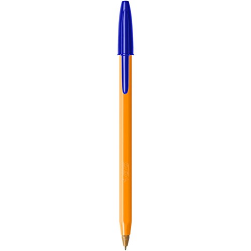 BIC Orange Original Fine bolígrafos punta fina (0,8 mm) - Azul, Caja de 20 unidades