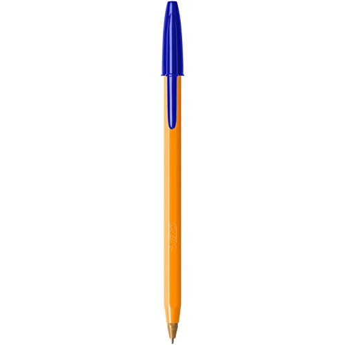 BIC Orange Original Fine bolígrafos punta fina (0,8 mm) - Azul, Caja de 20 unidades