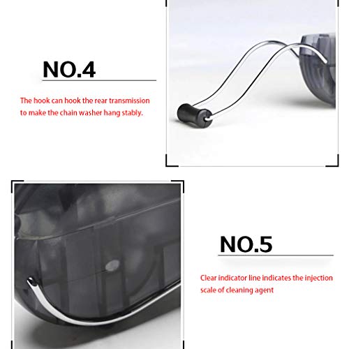 Bicicleta Cadena Lavadora, Cadena de Bicicleta Bicicleta de la Motocicleta Lavadora Caja del Filtro, Limpieza de la Cadena de Bicicleta de la Motocicleta (Black)