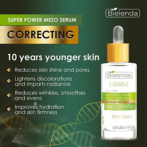 Bielenda Skin Clinic Professional Face Serum, Mascarilla exfoliante y limpiadora para la cara - 1 unidad