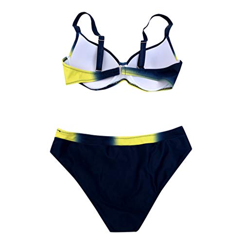 Bikini Mujer 2018-2019 Push up Cintura Alta brasileño Sexy Traje Baño Ropa Interior Baño Relleno Embarazada piñas Tanga Vendaje Sujetador Playa Conjunto Bañador Cintura Verano