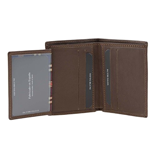 Billetero piel Titto Bluni Talla: U Color: CUERO