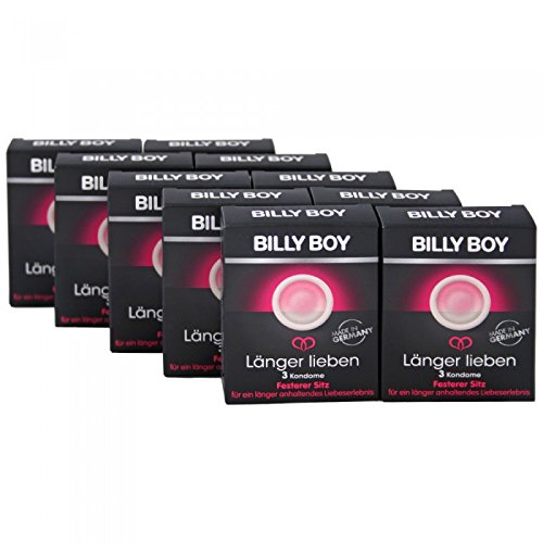 Billy Boy - Preservativos con anillo de potencia (30 unidades, 10 x 3 unidades)