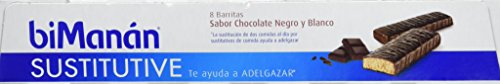 BIMANAN - BIMANAN Barritas de Chocolate Negro y Blanco 8 uds
