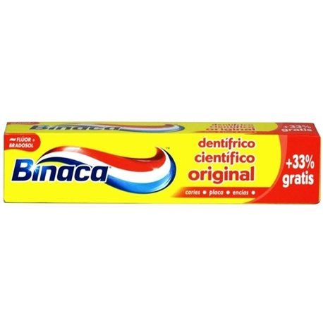 BINACA AMARILLO triple acción pasta dentífrica 75 ml + 33%