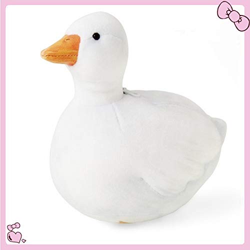 BININBOX Almohada Linda y Suave en Forma de Ganso Blanco y Gordo Juguete Mona cojín Perfecto como el Regalo (30 cm)