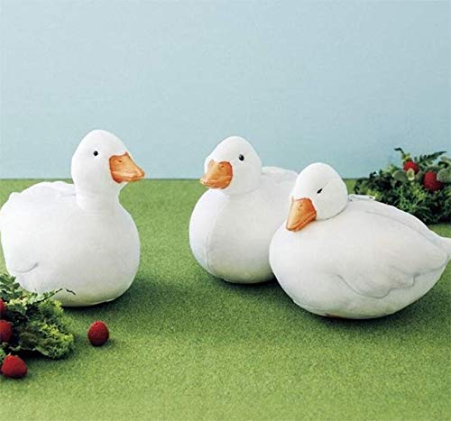 BININBOX Almohada Linda y Suave en Forma de Ganso Blanco y Gordo Juguete Mona cojín Perfecto como el Regalo (30 cm)