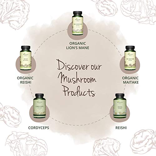 BIO Maitake Vegavero® | La dosis más alta 7500 mg | 50% de Polisacáridos | Sin Aditivos | Testado | Sistema Inmunológico + Estrés & Ansiedad + Adaptógeno | 60 Cápsulas | TCM