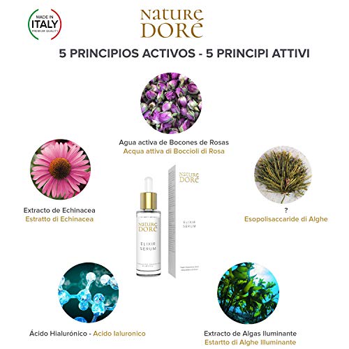 Bio Serum facial Hidratante Natural con Ácido Hialurónico Puro 100% Antiarrugas De 3 PESOS Moleculares-ORGANICO, Agua de Rosas, Dia- Noche, Nutriente- Antiedad-Hombre- Mujer