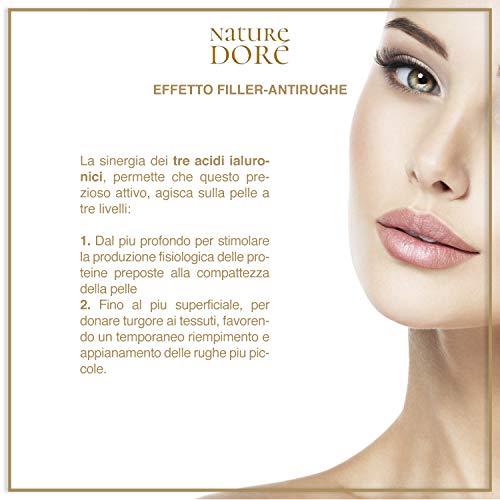 Bio Serum facial Hidratante Natural con Ácido Hialurónico Puro 100% Antiarrugas De 3 PESOS Moleculares-ORGANICO, Agua de Rosas, Dia- Noche, Nutriente- Antiedad-Hombre- Mujer