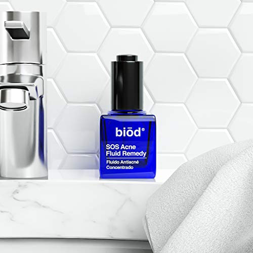 BIOD - Remedio SOS para el acné - Solución para manchas de acné - Concentrado antimanchas - Reduce los poros y el exceso de grasa 15ml / 0.50 oz