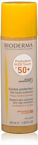 Bioderma Photoderm nude - Protección solar spf 50+, color dorado, 40 ml