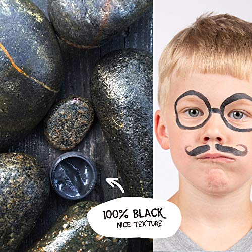 BioKidd Kit de Pintura Facial para Niños para Pieles Sensibles No Tóxicas, Set de Pinturas Faciales Corporales Naturales Ecologicas al Agua - Halloween Royal Party, 10 Colores para Pintar la Cara
