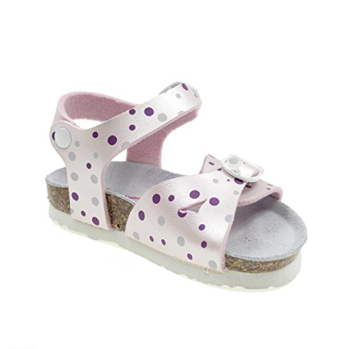 BIONATURA Sandalias con Hebillas Modelo Birk Made IN Italy 22B1005R Rosa Tamaño: 20