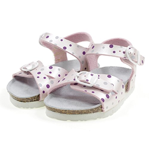 BIONATURA Sandalias con Hebillas Modelo Birk Made IN Italy 22B1005R Rosa Tamaño: 20