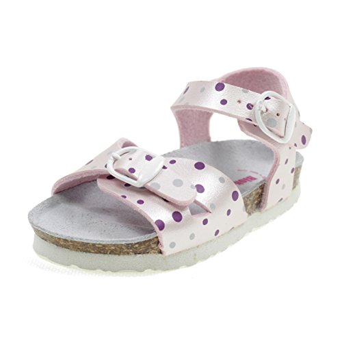 BIONATURA Sandalias con Hebillas Modelo Birk Made IN Italy 22B1005R Rosa Tamaño: 20