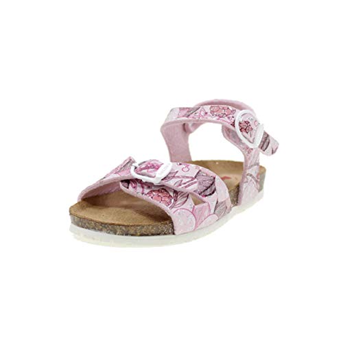 BIONATURA Sandalias con Hebillas Modelo Birk Made IN Italy CHIARAR Rosa Tamaño: 20