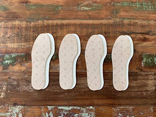 biped 4 Pares de Plantillas Refrescantes con Aloe Vera – Extremadamente Delgadas e Higiénicas – Con Aroma de Limones y Menta z1020 (46-47)