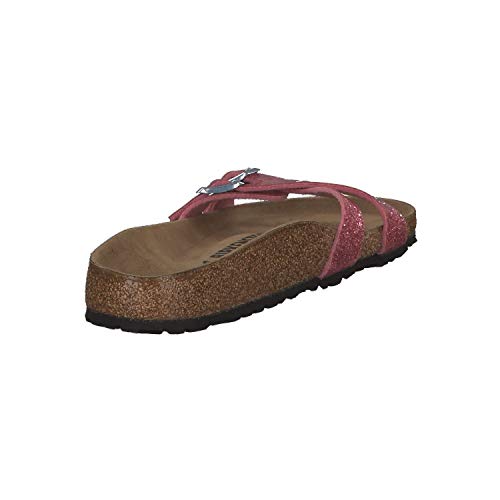 Birkenstock Almere II Birko-Flor - Pantuflas para mujer, color Rosa, talla 41 EU Schmal