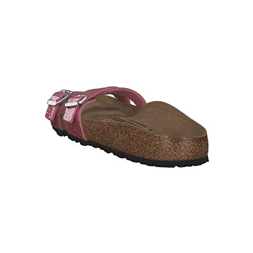 Birkenstock Almere II Birko-Flor - Pantuflas para mujer, color Rosa, talla 41 EU Schmal