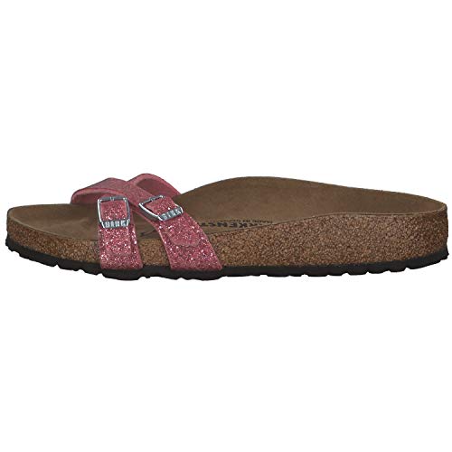 Birkenstock Almere II Birko-Flor - Pantuflas para mujer, color Rosa, talla 41 EU Schmal