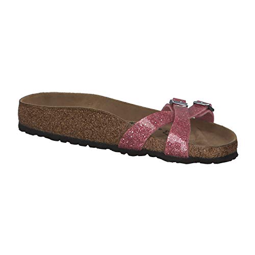 Birkenstock Almere II Birko-Flor - Pantuflas para mujer, color Rosa, talla 41 EU Schmal