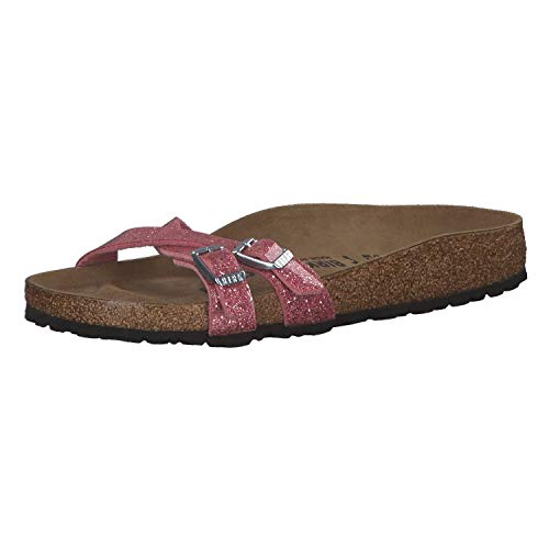 Birkenstock Almere II Birko-Flor - Pantuflas para mujer, color Rosa, talla 41 EU Schmal