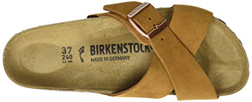 Birkenstock Mules Siena Cuir Suede Mink, Sandalia para Mujer, 36 EU