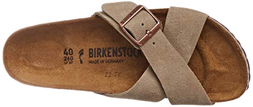 Birkenstock Siena, Mules para Mujer, Blanco (Taupe Taupe), 35 EU