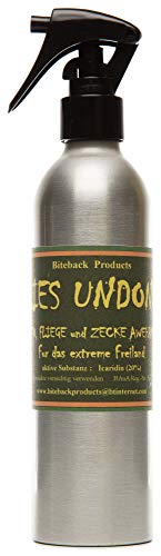 Biteback Products 'Flies Undone' ™ Repelente de Mosquitos e Insectos de Gran Alcance con Icaridin 250ml