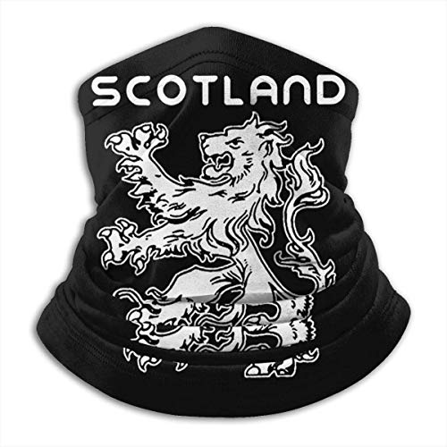 Bklzzjc Escocia Scottish Flag Lion Logo Crest Unisex Bufanda Deportiva a Prueba de Viento Calentador de Cuello al Aire Libre Bandana Pasamontañas Sombreros