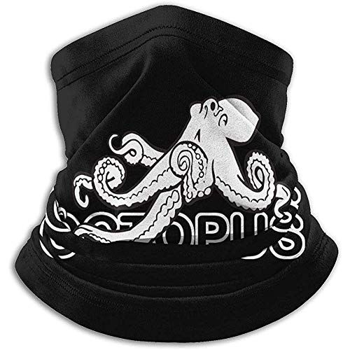 Bklzzjc Fleece Neck Warmer Gaiter Octopus Soft Microfiber Headwear Face Scarf Mask