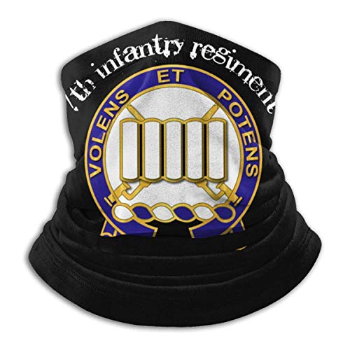 Bklzzjc Séptimo Regimiento de Infantería Unisex Bufanda Deportiva a Prueba de Viento Calentador de Cuello al Aire Libre Bandana Pasamontañas Sombreros