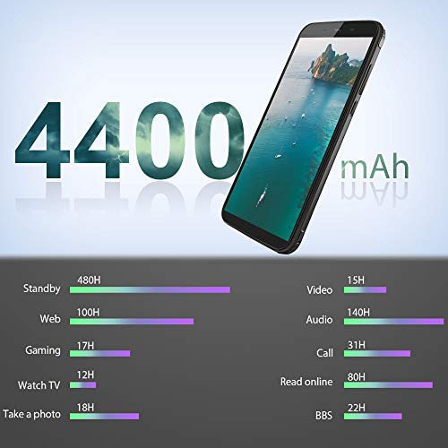 【Blackview Oficial】 BV5500 (2020) Móvil Libre Resistente IP68 Impermeable Robusto de 5.5" (13.9cm, 18:9), 2GB/16GB, Android 8.1, Doble Cámara 8MP+5MP, 4400mAh Batería SIM Doble Smartphone- Amarillo
