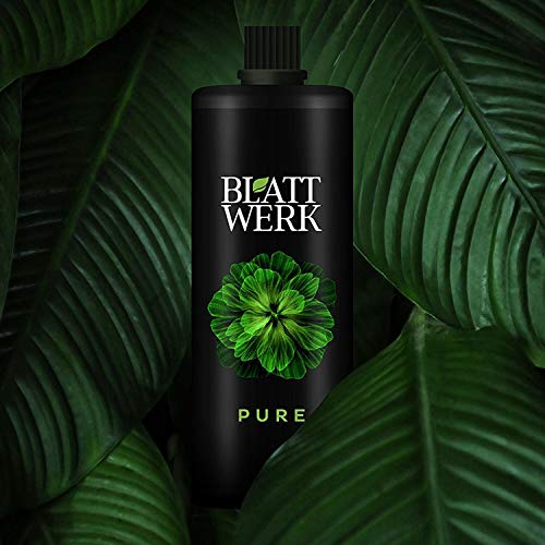 BLATTWERK Pure - 1.000ml: fertilizante 100% orgánico y vegano, completos nutrientes líquidos de hierbas, para plantas de interior y jardín, con aminoácidos, ácidos lácticos, azúcares y minerales.
