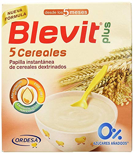 Blemil Plus Forte 2, Leche de continuación para bebé - 1200 gr. + Blevit Plus 5 Cereales para bebé - 2 de 300 gr. (Total 600 gr.)