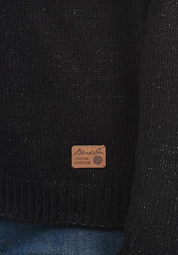 BlendShe Khola Jersey De Punto Suéter Sudadera De Punto Grueso para Mujer con Cuello Alto, tamaño:M, Color:Black (20100)