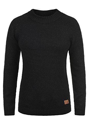 BlendShe Khola Jersey De Punto Suéter Sudadera De Punto Grueso para Mujer con Cuello Alto, tamaño:M, Color:Black (20100)