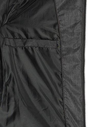 BlendShe Nelly Chaqueta Acolchada De Plumas Abrigo Parka para Mujer Forrado con Capucha, tamaño:XS, Color:Black (20100)