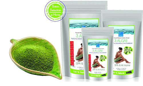 Bleu & Marine Bretania 3 Algas Marinas Polvo de Algas para Faciales, Envolturas Corporales y Baño - 500 g