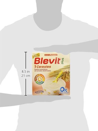 Blevit Plus 5 Cereales para bebé, 1 unidad 600 gr. A partir de los 5 meses.